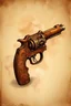 Placeholder: old fantasy rusted revolver