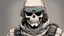 Placeholder: modern Soldier with a skull mask drawn my akira toriyama