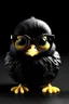 Placeholder: little chick make eye glass black