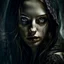Placeholder: woman. Mysterious.