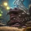 Placeholder: fluid ink angler fish creature, unreal engine 5, 8k resolution, photorealistic, ultra detailed