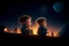 Placeholder: create a technology-themed wallpaper for Slax Linux. The wallpaper should feature abstract shapes and have a widescreen size. 3D , REALSTIC AND 8K RESULATION
