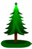 Placeholder: stylized pine tree, flat vector clipart