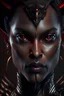 Placeholder: hyper detailed ultra sharp 3/4 portrait of a beautiful dark Female devil (PERFECT FACE, PERFECT EYES) in dramatic pose, 16 k, hd, cinematic, volumetric light, proportional, trending on artstation, sharp focus, studio photo, intricate details, highly detailed, by greg rutkowski, professional ominous concept art, an intricate, elegant, highly detailed digital painting