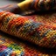 Placeholder: Boucle wool multicolor optical