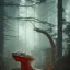 Placeholder: film still, cinematic dragon, chrome teeth, blazing forest fire by paul bonner