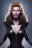 Placeholder: Kim Basinger as evil queen in black leather, busty, cleavage, curvy, angry, happy, stern look. character design by cory loftis, fenghua zhong, ryohei hase, ismail inceoglu and ruan jia. unreal engine 5, artistic lighting, highly detailed, photorealistic, fantasy