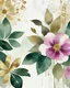 Placeholder: Floral illustration merges with vintage text, abstract art, wabi-sabi philosophy embracing imperfection, classic textured backdrop with purposeful scratches, distressed elements, chic elegance in a palette dominated by white, enriched with gold accents and subtle green and magenta details, golden outlines flower in background conveying a sense of luxury, executed with watercolor softness, neutral elegance, soft textures, digital painting, ultra fine, masterpiece.