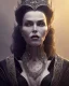 Placeholder: old evil queen in black leather gown, volouptous, busty, cleavage, angry, emperious, 8k resolution concept art portrait by Greg Rutkowski,