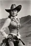 Placeholder: One of the toughest, albeit lesser-known cowgirls of the Wild West was Goldie Griffith. Goldie joined a small group of showgirls working with Buffalo Bill. Hired without knowing how to ride a horse, Goldie soon learned to bust broncos for the show. Fuelled by her newfound skills, she also began working as an actress and stunt rider in Western movies. On one particular Wild West Show, an astonishing crowd of 8,000 witnessed her tie the knot with Hiram Joseph Sterling. The couple had one child,