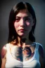 Placeholder: Ultra Realistic image, 30 years old Spanish woman, portrait, small complexion, natural small busty, traditional Japanese tattoo, jakuza style, vibrant color, highly detailed, art stations, concept art, smooth, unreal engine 5, god rays, ray tracing, RTX, lumen lighting, ultra detail, volumetric lighting.