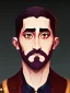 Placeholder: Portrait of a 30 year old strange gay warlock like Jake Gyllenhaal