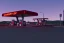 Placeholder:  highway gas station ,country, night lighting , realistic, unity engine, cinematic lighting, scriptable render pipeline.