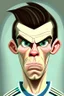 Placeholder: Gareth Bale Footballer cartoon 2d