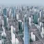 Placeholder: Future city with fake buildings