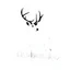 Placeholder: silhouette of a male deer, black on white, vector