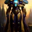 Placeholder: portrait 'Oracle Protoss Unit-Starcraft' ancient metal armor ,painting by gaston bussiere, greg rutkowski, yoji shinkawa, yoshitaka amano, tsutomu nihei, donato giancola, tim hildebrandt, oil on canvas, cinematic composition, extreme detail,fit full head inside picture,16k