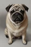 Placeholder: a serious looking old pug dog, super realistic ,8k quality