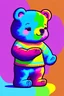 Placeholder: vibey, vibrant, warm, eclectic playlist art, Care Bears