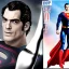 Placeholder: Henry cavil superman with a black suit