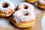 Placeholder: mini donuts completely covered in powdered sugar