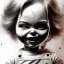 Placeholder: photorealistic chucky, "childs play", watercolor illustration by <agnes cecile> <Yoji Shinkawa>, natural tones, ornate and intricate detail , soft smooth lighting, soft pastel colors,