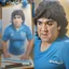 Placeholder: Create a highly realistic 3D scene. An detailed Realistic of Play Football Diego Maradona transforming her into a woman with the same specifications as the attached image. The method of transforming the painting in full detail. A comedic and funny touch. Ultra wide angle. Extremely realistic fine details. Highly realistic detailed display. Great full presentation and amazing drawing style. Transfer the full detailed drawing of the image at a wide and precise angle. Inspiri