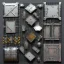 Placeholder: sprite sheet 32x32 metal scrap, metal trash, metal component