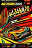 Placeholder: "I'm looking for a visually striking poster for the 'Achayo Motorsport Extravaganza.' The main focus should be a high-performance race car prominently featuring the 'Achayo' logo. The color palette should be vibrant and energetic, with dynamic elements like racing tracks or speed lines to convey motion. Include cheering crowds or spectators in the background to amplify the excitement. Use bold typography for the event name and incorporate checkered flags, racing helmets, and other motorsport-rel