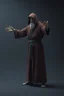 Placeholder: russian monk for a horror , silent hill style, 3d model, t-pose, full length, a pose