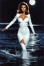 Placeholder: [sleek white rubber suit] Guided by the gentle glow of the moon, 23yo Raquel Welch emerges from the depths, her sleek form breaking the surface of the water near a mysterious island. The island reveals itself as a labyrinth of technological marvels, a testament to human ingenuity and untamed imagination. The moonlight casts an ethereal glow upon Raquel as she unravels the true nature of the adventure that awaits her. The island, with its moonlit marvels and pulsating intrigue, becomes a stage up