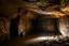 Placeholder: A cave with aboriginal petroglyphs painted