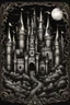 Placeholder: fantasy castle logo on black background