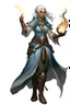 Placeholder: female mountain earth genasi sorcerer dnd