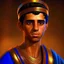 Placeholder: young egyptian nobleman with sharp features industrial era