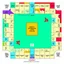 Placeholder: create a custom monopoly style board GAME with: EQUAL SIDES 12 SQUARE EACH SIDE WITH A BIG SQUARE IN THE MIDDLE. MAKE THE WRITING IN THE MIDDLE SAY OWN THE WORLD ,