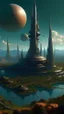 Placeholder: sci fi planet, russian city, tall