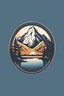 Placeholder: vector logo of a mountain and a lake