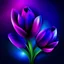 Placeholder: Create blue tulip purple background