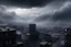 Placeholder: A dark, disrepair city in the clouds