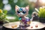 Placeholder: Coloured glass cute chibi cat in the garden set with gemstones, glittering metal stems and gemstone leaves on a room table sharp focus elegant extremely detailed intricate very attractive beautiful dynamic lighting fantastic view crisp quality exquisite detail gems and jewels S<AI in sunshine Weight:1 Professional photography, bokeh, natural lighting, canon lens, shot on dslr 64 megapixels sharp focus Weight:0.9