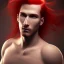 Placeholder:  man with red hair, full body, flesh tone, real photo, soft lighting