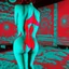 Placeholder: (psychedelic 3D anaglyph red-cyan glasses required) high res photo of the movie low back view by Russ Meyer