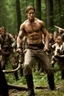 Placeholder: hot man fighting in the hunger games