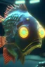 Placeholder: Radioactive Brain looking fish ,unreal engine 5, ray tracing, RTX, lumen lighting, ultra detail, volumetric lighting, 3d.