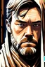 Placeholder: Obi-Wan Kenobi portrait comic book style
