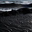 Placeholder: black sand waves