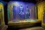 Placeholder: A violet tomb with ghosts and mummies designed in ancient Egyptian hieroglyphics painted by Paul Gauguin