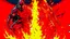 Placeholder: comic style fire & steel