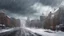 Placeholder: city, winter, wind, bad weather, photorealism, 3d, 64k, high resolution, hyperrealism, f/16, 1/300 s.